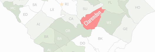 Clarendon County Map