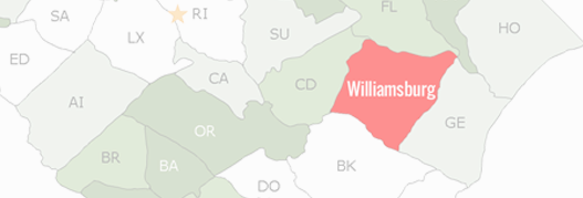 Williamsburg County Map
